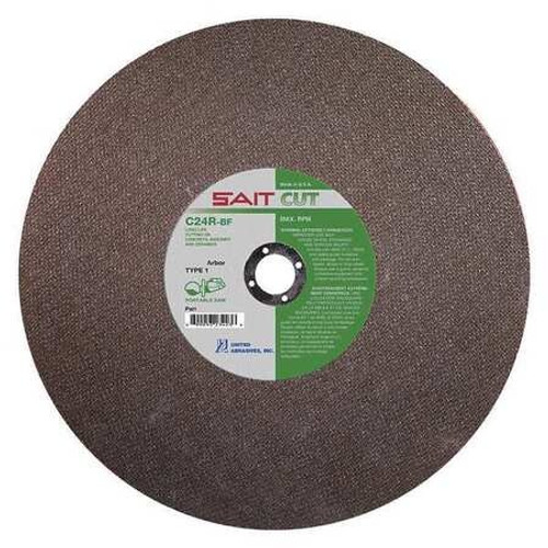 SAIT 23451 14 X 1/8, 1" HOLE 24 GRIT SILICON CARBID