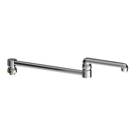 CHICAGO FAUCETS DJ18E1JKABCP DOUBLE JNTD SWG SPOUT