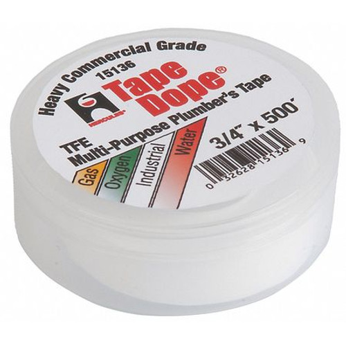 HERCULES 15136 PIPE THREAD SEALANT TAPE 3/4IN W 500IN L