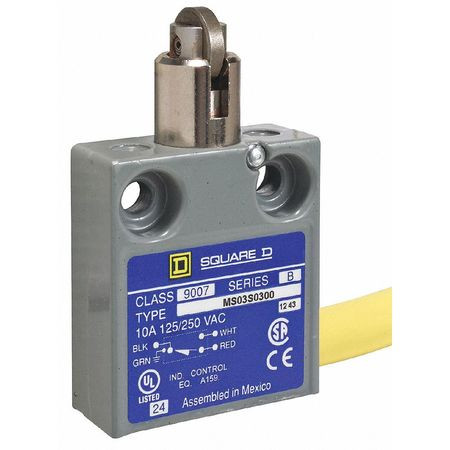 SQUARE D 9007MS03S0306 LIMIT SWITCH 240VAC 10AMP MS +OPTIONS