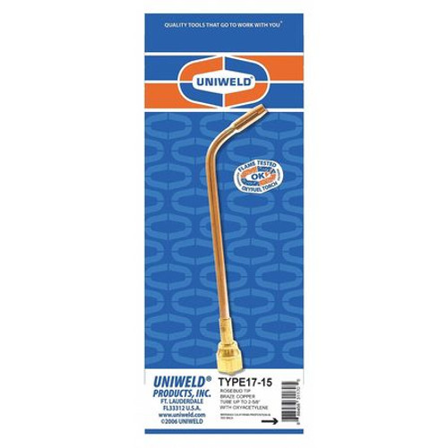 UNIWELD TYPE 17-30 ROSEBUD TIP 1/2-6 BRAZING RANGE