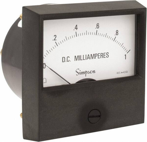 SIMPSON ELECTRIC 17430 PANEL METER 2122A0-1 DCMA 2.5 UL CENT