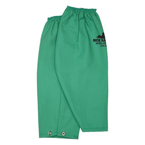 MCR SAFETY 39518 F/R FABRIC WELDING SLEEVES W/SNAP WRIST,
