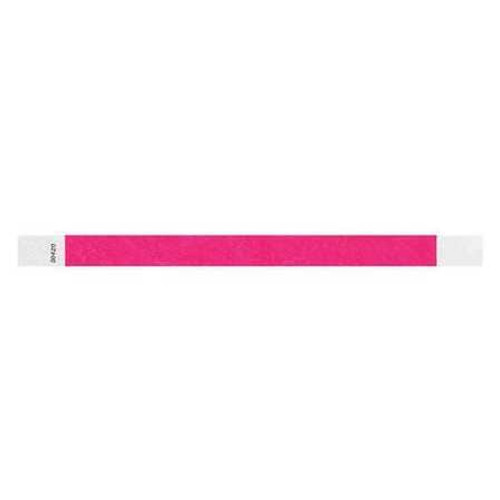 IDENTIPLUS T3-07 ID WRISTBAND ADHESIVE PINK PK500