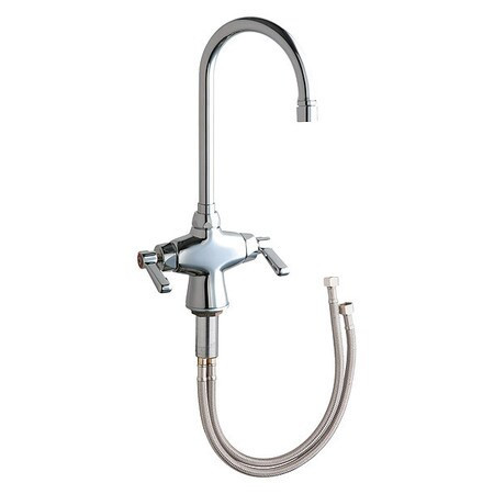 CHICAGO FAUCETS 50-E35VPABCP HOT AND COLD WATER MIXING SINK FAUCET