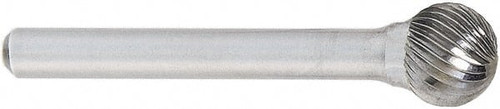 OSG 968-3750 BALL BUR SD,SINGLE END,3/8",CARBIDE
