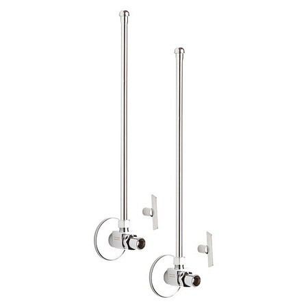 CHICAGO FAUCETS STC-21-11-PR-AB ANGLE STOP COMPRESSION VALVE WITH SUPPLY