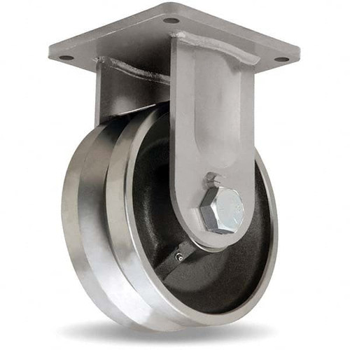 HAMILTON R-MD-104FVH RIGID CASTER,MD 10X4 FS V-GROOVED