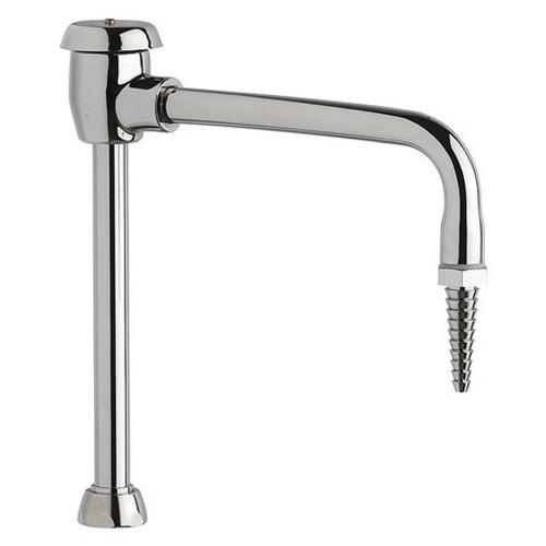CHICAGO FAUCETS GN8BVBE7JKCP 8IN RIGID / SWING GOOSENECK SPOUT