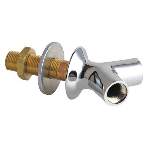 CHICAGO FAUCETS 987-CP Y PATTERN WALL FLANGE WITH TWO CHICAGO FAUCETS 987-CP Y PATTERN WALL FLANGE WITH TWO