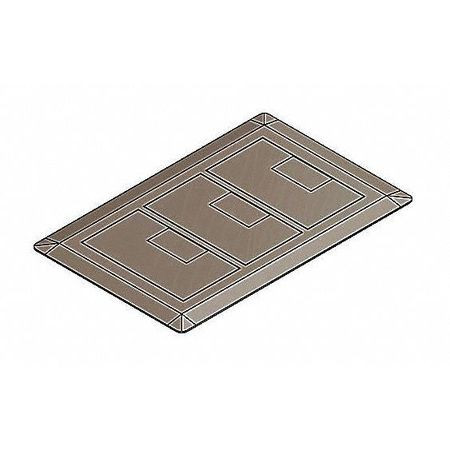 THOMAS & BETTS E9763B RECTANGULAR FLOOR BOX COVER 3-GANG BROWN