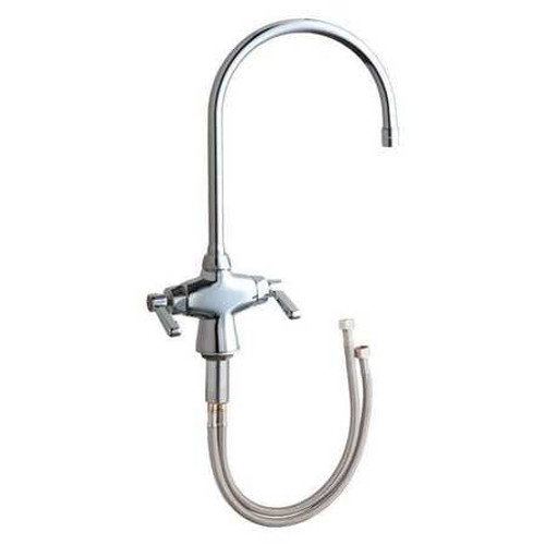 CHICAGO FAUCETS 50-GN8AE3ABCP HOT AND COLD WATER MIXING SINK FAUCET
