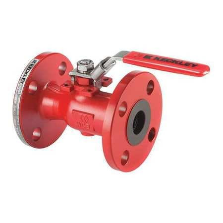 O C KECKLEY COMPANY BVF1RF2RCSRGSL-100 BALL VALVE CS 150 LB FLANGE 1IN 285 CWP