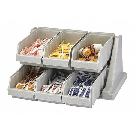 CAMBRO MANUFACTURING EA6RS6480 ORGANIZER 1 RACK WITH 6 BINS