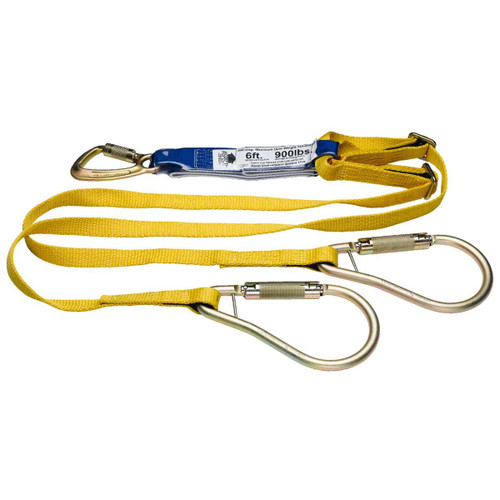 WERNER CO C412402 DECOIL ADJUSTABLE TWINLEG LANYARD D 6FT
