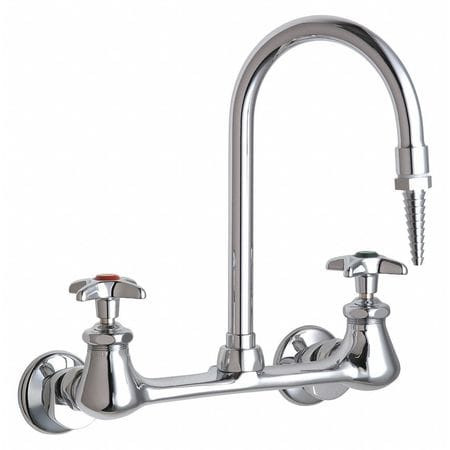 CHICAGO FAUCETS 942-WSLCP HOT AND COLD WATER INLET FAUCET
