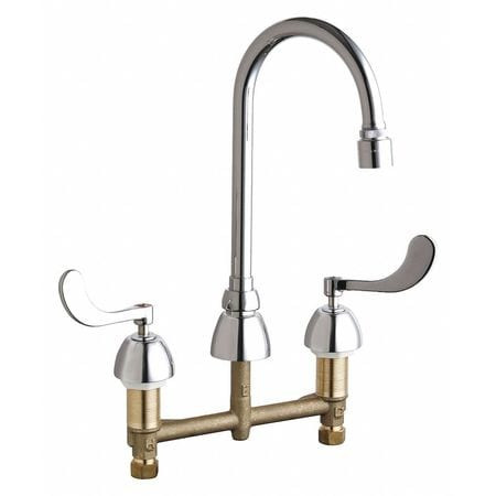 CHICAGO FAUCETS 786-E29VPABCP CONCEALED HOT AND COLD WATER SINK FAUCET