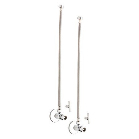 CHICAGO FAUCETS STC-41-13-PR-AB ANGLE STOP COMPRESSION VALVE WITH SUPPLY