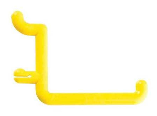FUNCTIONAIRE FH4-2 LOCKING PEGBOARD HOOKS 2 IN.L YELLOW PK8