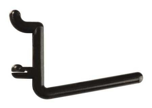 FUNCTIONAIRE FH3-4 LOCKING PEGBOARD HOOKS 2 IN L BLACK PK8