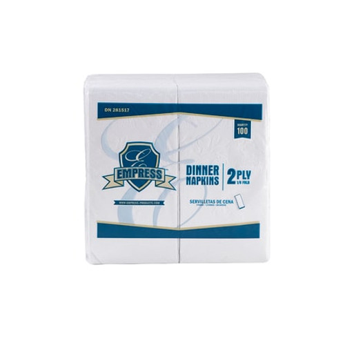 EMPRESS DN281517 NAPKIN 1/8 FOLD 15X16IN 2PLY 188CT PK16