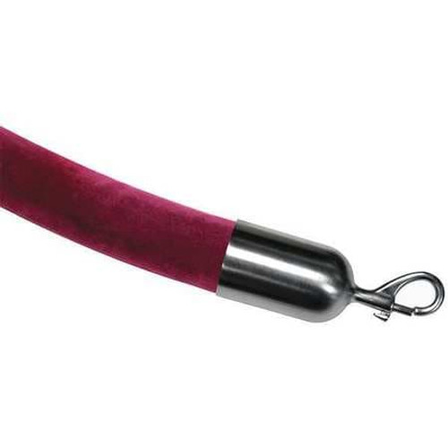 TENSABARRIER ROPE-VELR-43-06/0-2-SNAP-1S BARRIER ROPE VELOUR MAROON 6 FT L TENSABARRIER ROPE-VELR-43-06/0-2-SNAP-1S BARRIER ROPE VELOUR MAROON 6 FT L