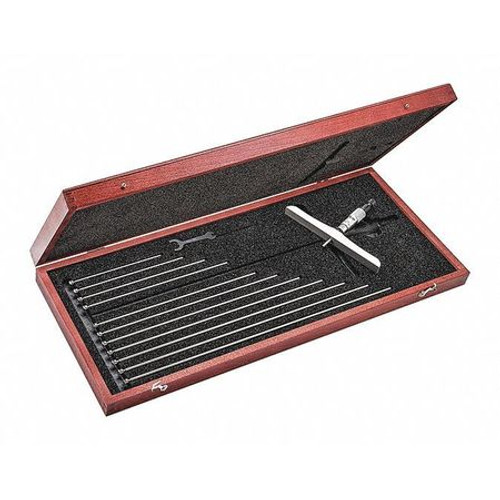 STARRETT 445DZ-12RL MICROMETER DEPTH GAGE 0-12"- 6" BASE - A