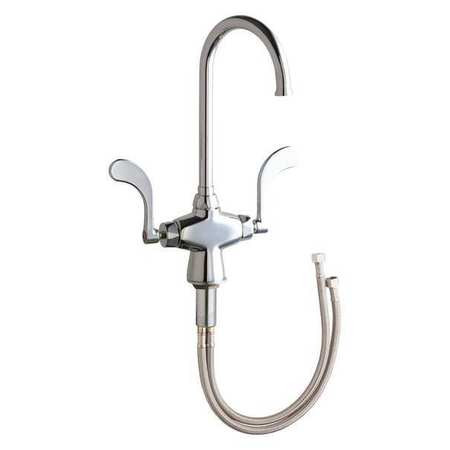 CHICAGO FAUCETS 50-GN2FC317XKABCP HOT AND COLD WATER MIXING SINK FAUCET