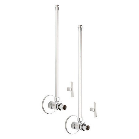 CHICAGO FAUCETS STC-31-11-PR-AB ANGLE STOP COMPRESSION VALVE WITH SUPPLY