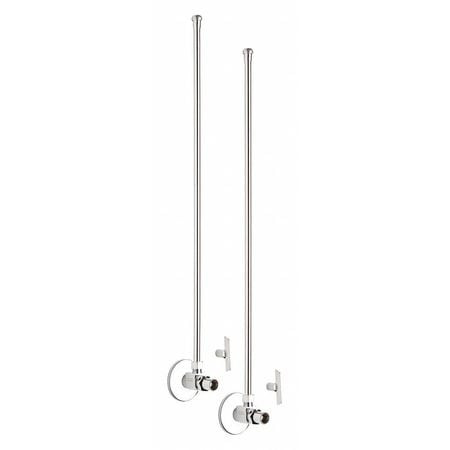 CHICAGO FAUCETS STC-11-12-PR-AB ANGLE STOP COMPRESSION VALVE WITH SUPPLY