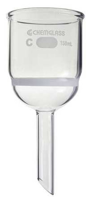 CHEMGLASS CG-1402-07 BUCHNER FUNNEL 15ML MEDIUM FRIT