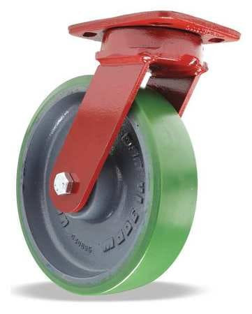 HAMILTON CASTER & MFG. S-ZFWH-8DB-4SL-FB PLT CSTR KGPNLS SWL PLY 8 IN 1500 LB GRN