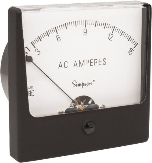 SIMPSON ELECTRIC 03190 ANALOG, AC AMMETER, PANEL METER