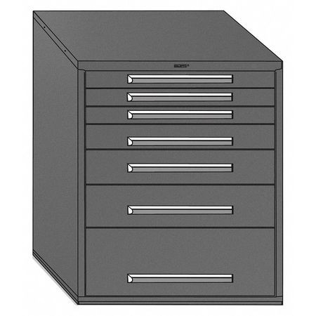 EQUIPTO 4334D24N-GY DRAWER CABINET DARK GRAY SURF. MAT. STL
