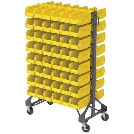 RESERVED - 7 COMBINATIONS 7Y885 DOUBLE SIDED BIN RAIL UNIT 96 BIN YELLOW