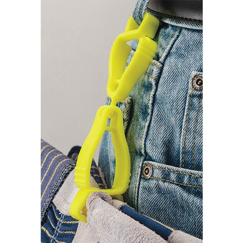 GLOVE GUARD 44100HVYW HANDI KLIP CLIP HIGH VIS YELLOW BLANK