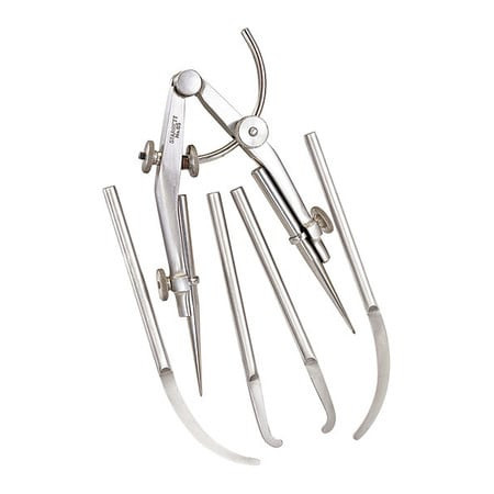 STARRETT 85C EXTENSION DIVIDER WITH CALIPER LEGS 7" -