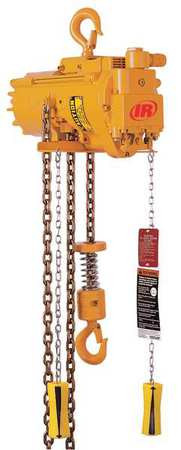 INGERSOLL-RAND ML500KS-1C10-C6 AIR CHAIN HOIST 1100 LB CAP. 10 FT LFT