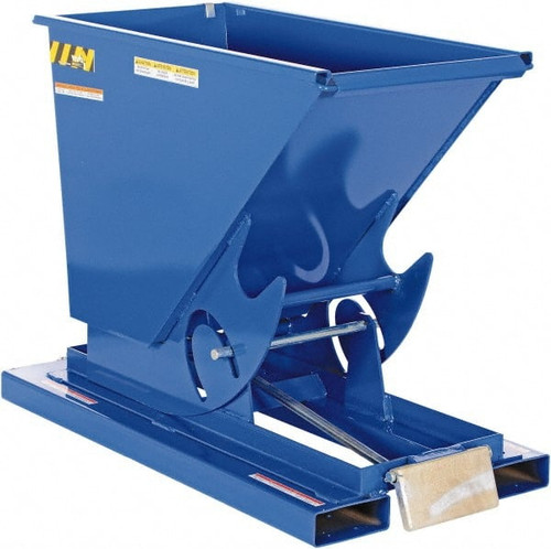 VESTIL D-25-LD SELF DUMPING HOPPER - LIGHT DUTY - BLUE
