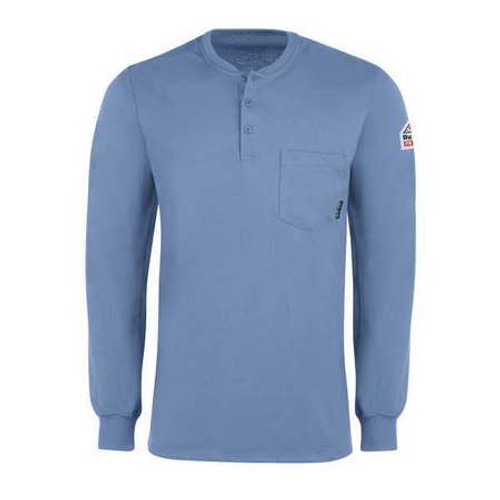 BULWARK SEL2LB RG M LS FR INTERLOCK HENLEY LB 6.25 OZ