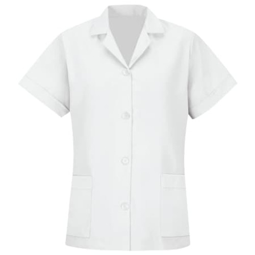 RED KAP TP23WH SS S WMNS SS WHITE POPLIN SMOCK
