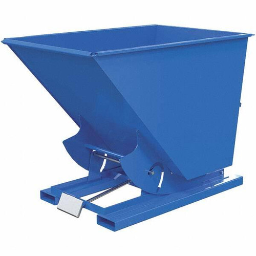 VESTIL D-150-MD SELF DUMPING HOPPER - MED DTY - BLUE