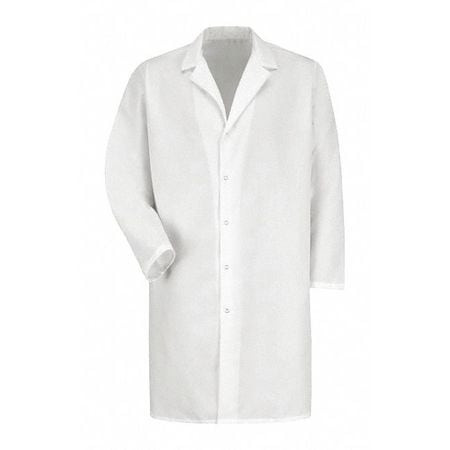 RED KAP KP38WH RG 3XL MENS LAB COAT W/GRIPPER