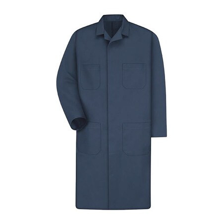 RED KAP KT30NV RG 58 MENS NAVY SHOP COAT 65/35 TWILL