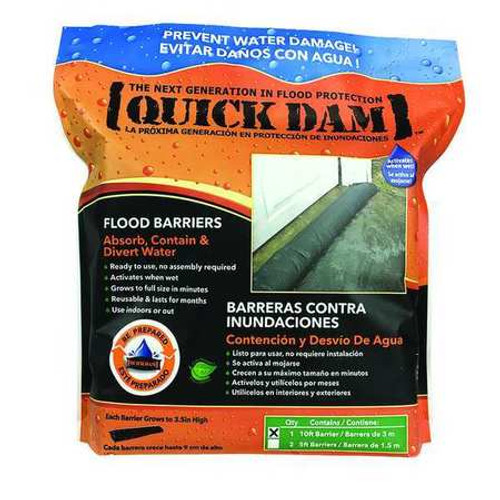 QUICK DAM QD610-1ES FLOOD BARRIER 3-1/2 H 10 FT.L