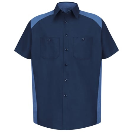 RED KAP SP28NP SS XXL MNS SS MOTORSPORTS SHIRT - NV/PB XXL