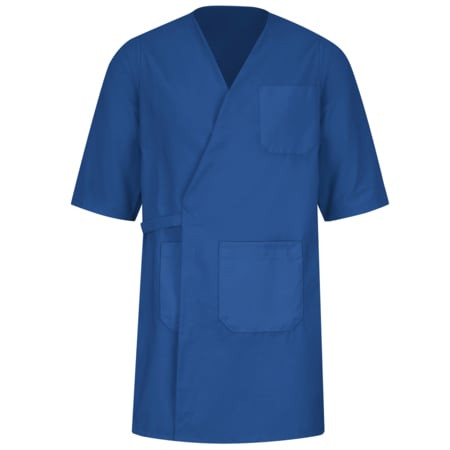 RED KAP WP10RB RG L UNISEX WRAP-ROYAL BLUE POPLIN