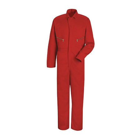 RED KAP CC18RD RG 54 MNS LS COTTON COVERALL-RED