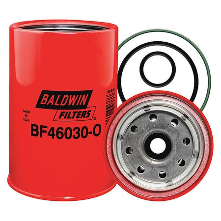 BALDWIN FILTERS BF46030-O FUEL FILTER,5-1/2 IN. LX3-25/32 IN. DIA.