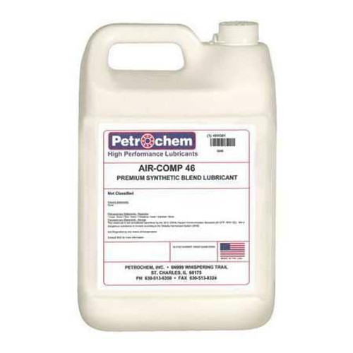 PETROCHEM AIR-COMP 46-001 COMPRESSOR OIL 1 GAL. JUG SYNTHETIC OIL